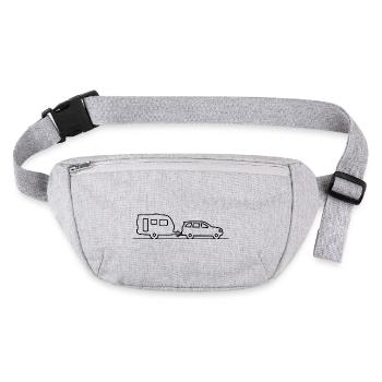 Combinaison caravane - Voiture + Caravane - Sac banane recyclé Stanley/Stella - gris chiné - Devant