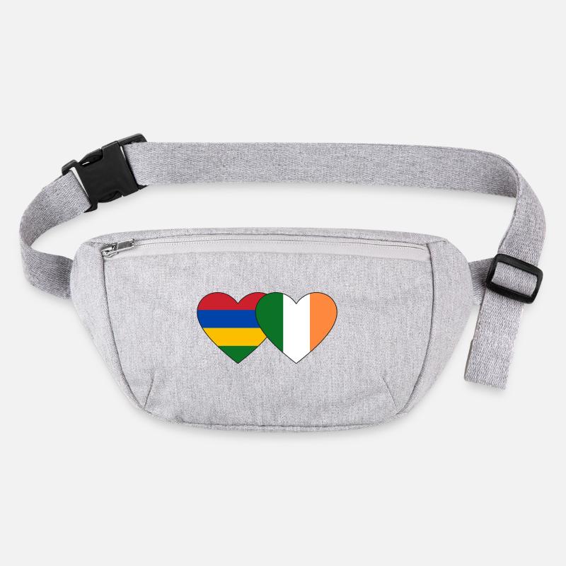 Mauritius Ireland Flag Heart Stanley/Stella recycled Hip Bag 