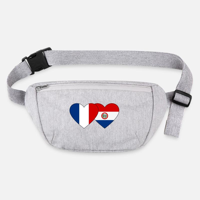 France Paraguay Drapeau du Cœur Sac banane recyclé Stanley/Stella