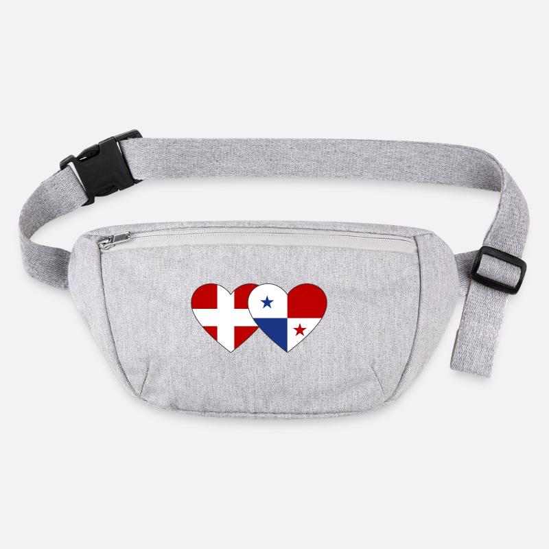 Dänemark Panama Flagge Herz Stanley/Stella recycelte Gürteltasche