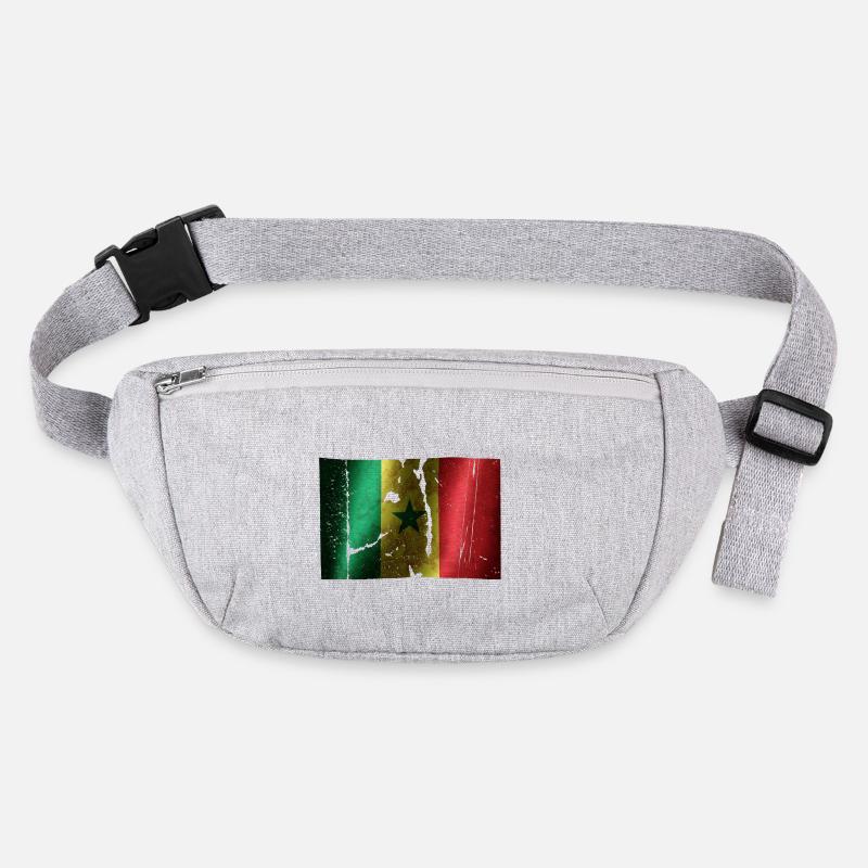 Drapeau du Sénégal cool vintage utilisé look sport Sac banane recyclé Stanley/Stella