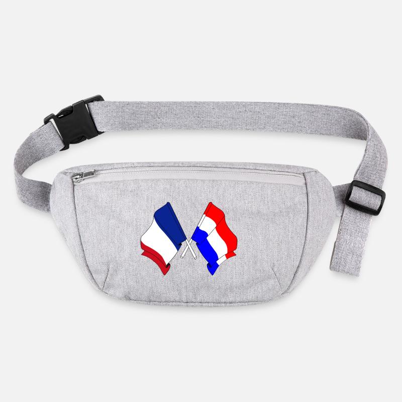 Drapeau de la France et drapeau des Pays-Bas Sac banane recyclé Stanley/Stella