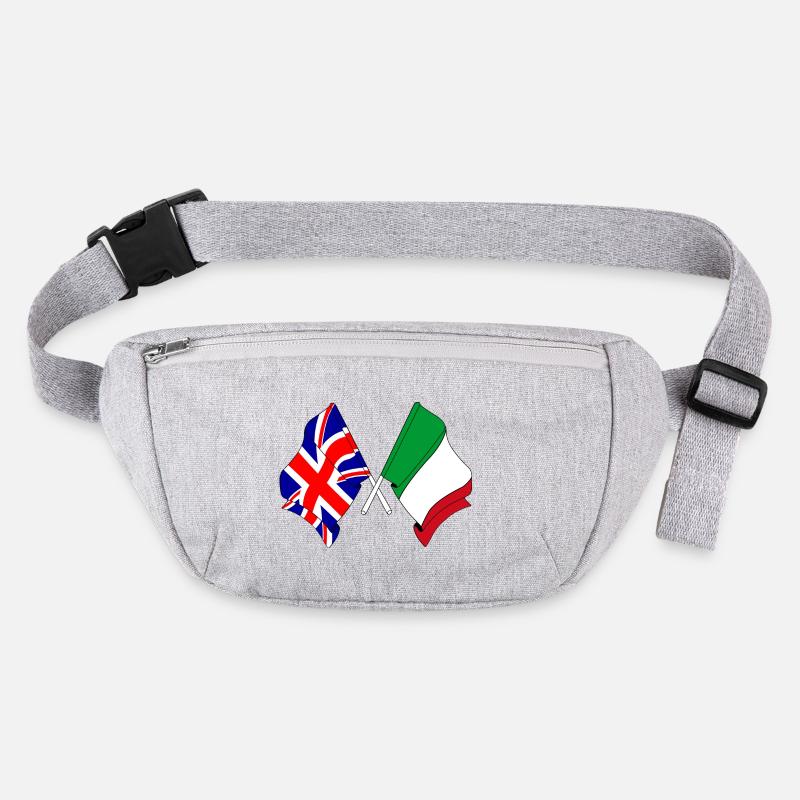 Drapeau Angleterre, drapeau Italie Sac banane recyclé Stanley/Stella
