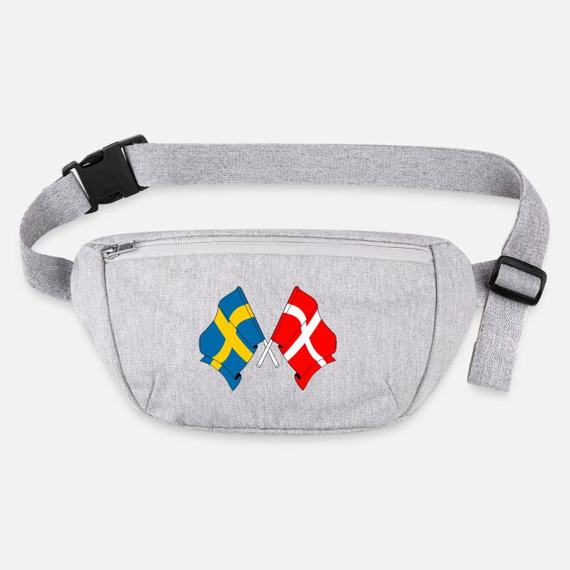 Drapeau de la Suède, drapeau du Danemark Sac banane recyclé Stanley/Stella