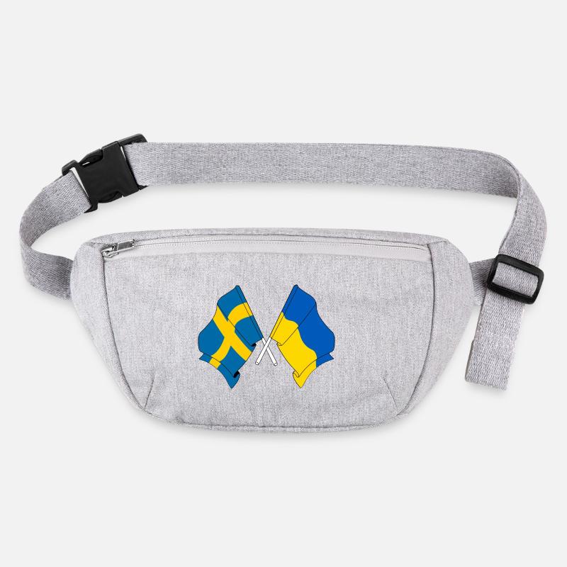 Drapeau de la Suède, drapeau de l’Ukraine Sac banane recyclé Stanley/Stella