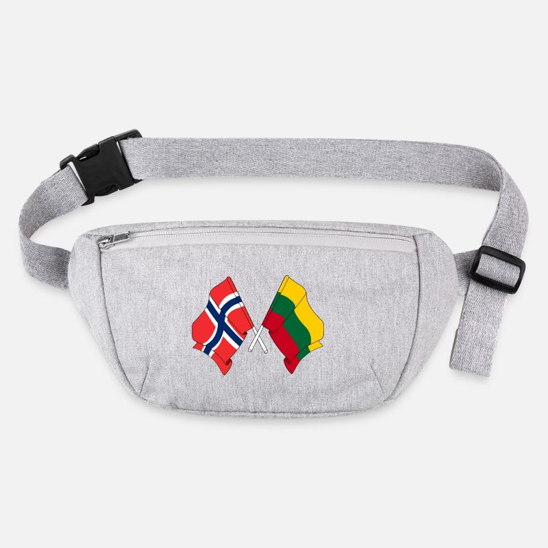 Flag Norway, flag Lithuania Stanley/Stella recycled Hip Bag 