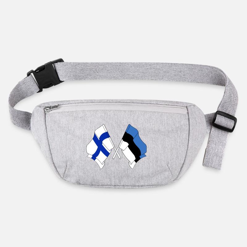 Drapeau Finlande, drapeau Estonie Sac banane recyclé Stanley/Stella