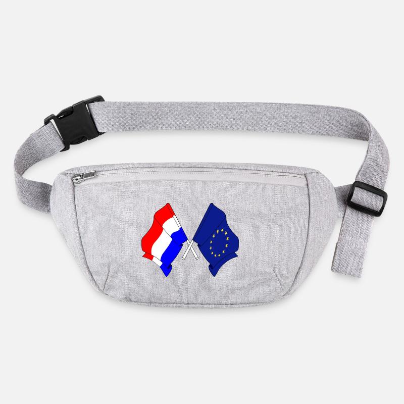Drapeau des Pays-Bas, drapeau de l’Europe Sac banane recyclé Stanley/Stella