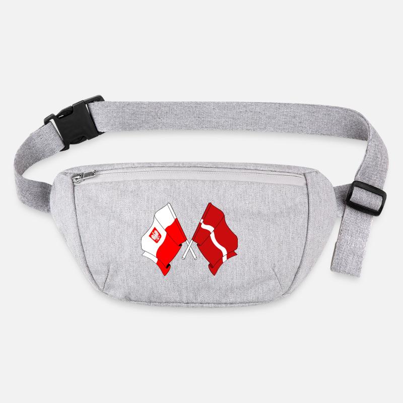 Drapeau de la Pologne, Lettonie Sac banane recyclé Stanley/Stella