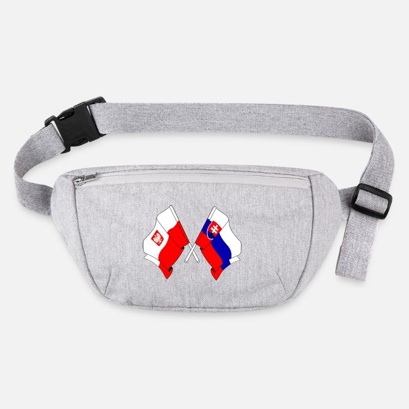 Drapeau Pologne, Slovaquie Sac banane recyclé Stanley/Stella