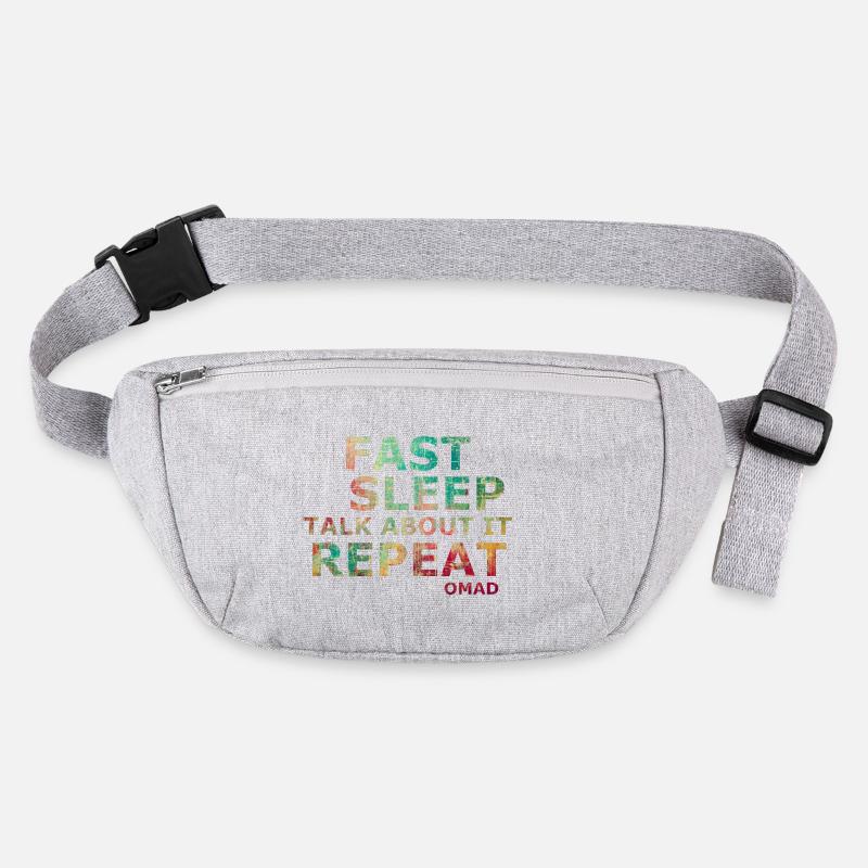 Fast sleep talk about it repeat OMAD Stanley/Stella recycled Hip Bag 