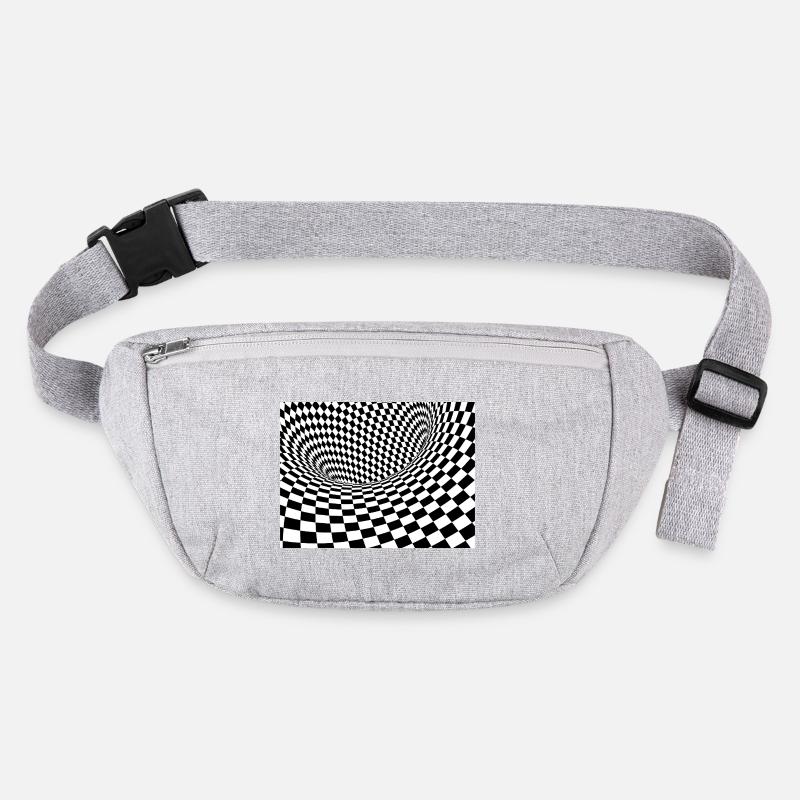 Optical Black Checkered Tunnel Stanley/Stella recycled Hip Bag 
