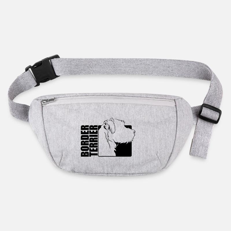 Border Terrier Profile Dogs Dog Wilsigns Stanley/Stella recycled Hip Bag 