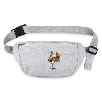 Grande outarde single - Sac banane recyclé Stanley/Stella - gris chiné - Devant