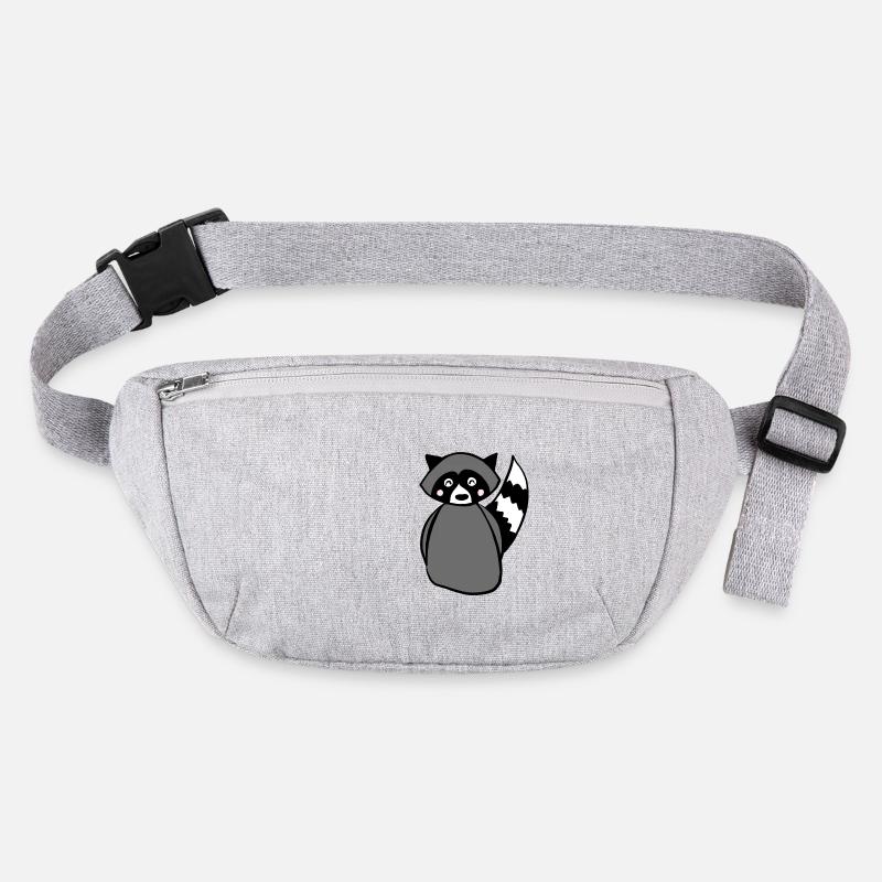 Waschbär - Stanley/Stella recycelte Gürteltasche - Grau meliert