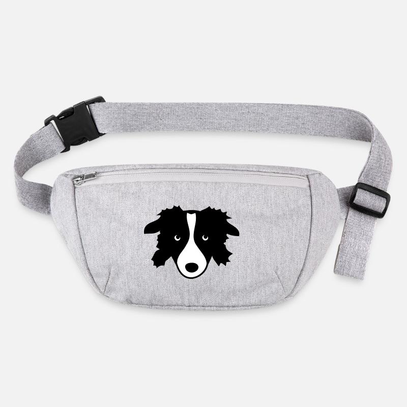 Border Collie Stanley/Stella recycelte Gürteltasche