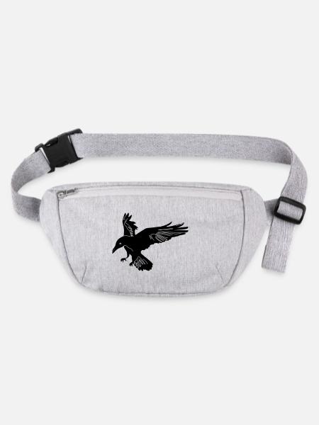 Raven Hugin - Stanley/Stella recycled Hip Bag  - heather grey - Front