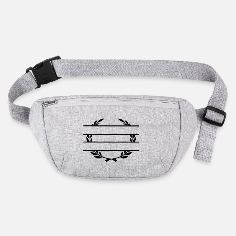 Double bannière couronne de laurier Sac banane recyclé Stanley/Stella