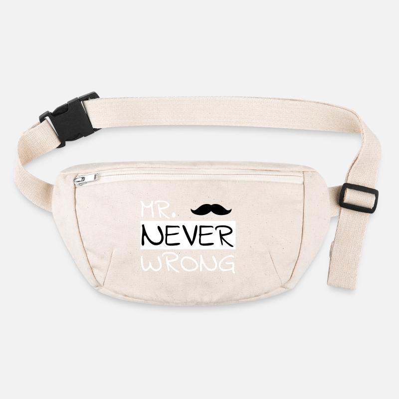 Partner design "Mr. Never Wrong" Stanley/Stella recycled Hip Bag 