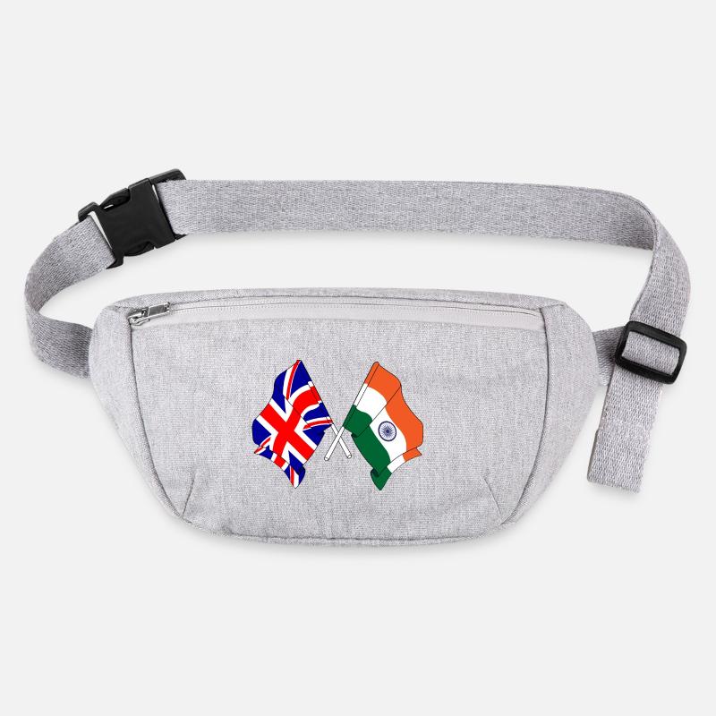 Drapeau de l’Angleterre et drapeau de l’Inde Sac banane recyclé Stanley/Stella