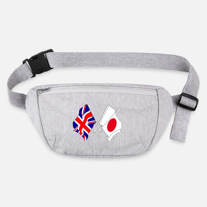 Drapeau de l’Angleterre et drapeau du Japon Sac banane recyclé Stanley/Stella