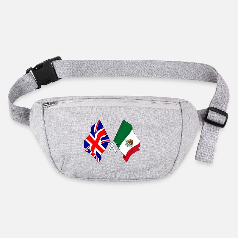 Drapeau de l’Angleterre, drapeau du Mexique Sac banane recyclé Stanley/Stella