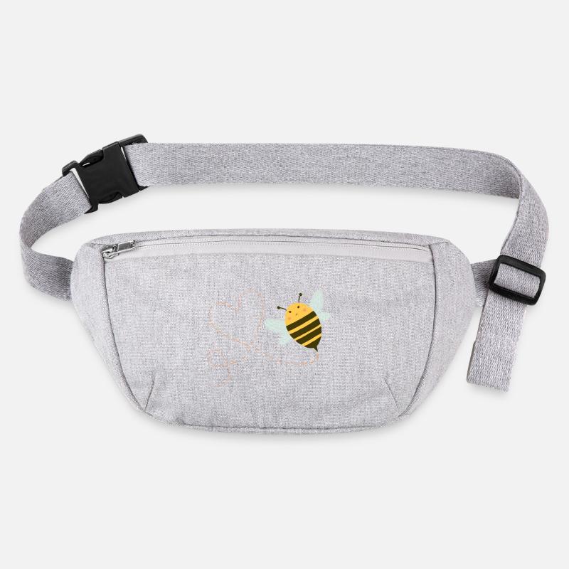 Bee with heart Stanley/Stella recycled Hip Bag 