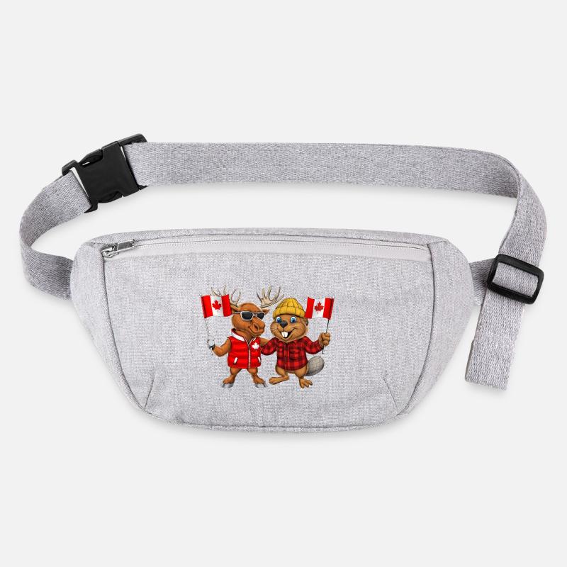 Castor et orignal canadiens Sac banane recyclé Stanley/Stella