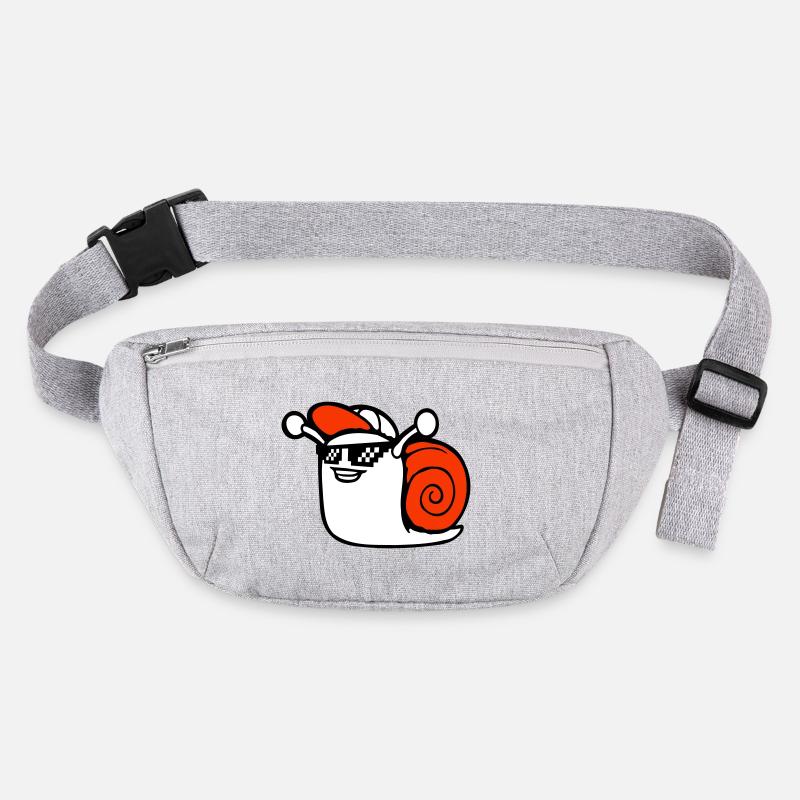 Schnecke Sonnenbrille niedlich süß glücklich Cool Stanley/Stella recycelte Gürteltasche