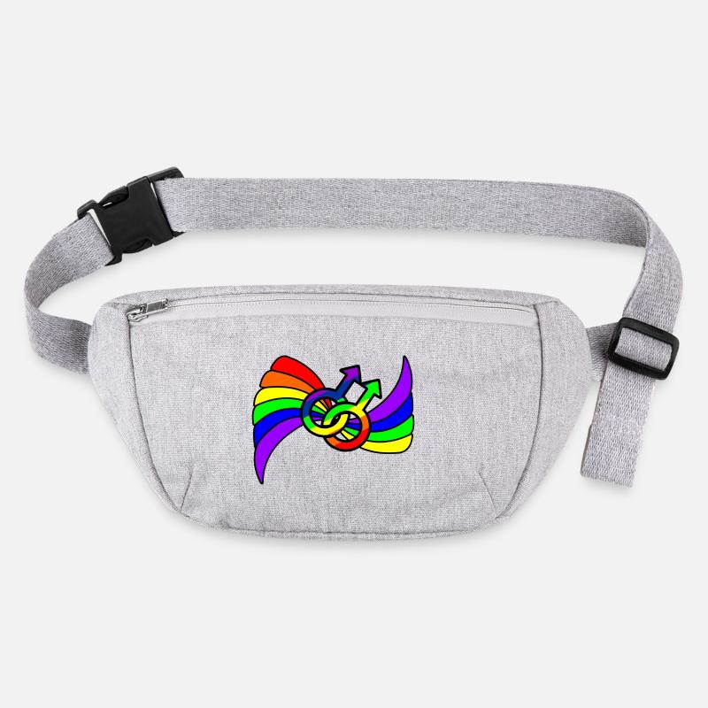 Rainbow gay pride logo Stanley/Stella recycled Hip Bag 
