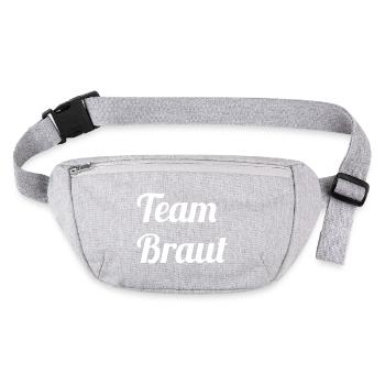 Team Braut - Stanley/Stella recycelte Gürteltasche - Grau meliert - Vorne
