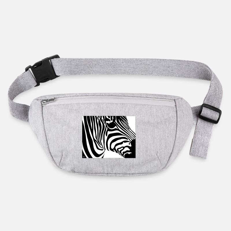 Zebra print: Contrast stripes Stanley/Stella recycled Hip Bag 