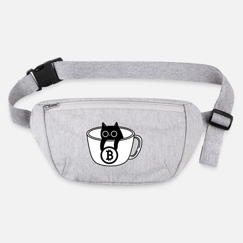Crypto Cat Tasse à café Design Sac banane recyclé Stanley/Stella