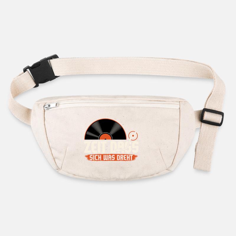 Zeit das sich was dreht / Vinyl Platte Stanley/Stella recycelte Gürteltasche