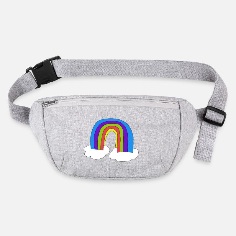 Rainbow Kids Child Clouds Stanley/Stella recycled Hip Bag 