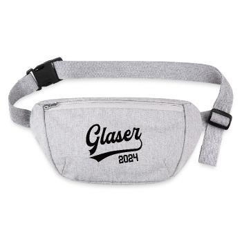 Glaser 2024 Lehre Ausbildung Meister Abschluß - Stanley/Stella recycelte Gürteltasche - Grau meliert - Vorne