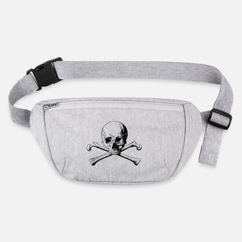 Kopf mit Knochen Stanley/Stella recycelte Gürteltasche
