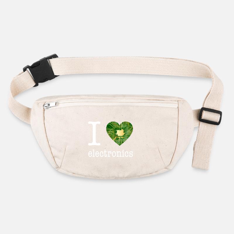 I love Electronics - Elektronik / Geschenk Idee Stanley/Stella recycelte Gürteltasche