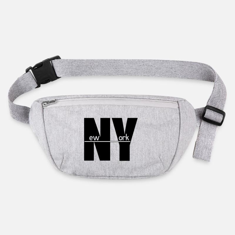 New York - Stanley/Stella recycelte Gürteltasche - Grau meliert