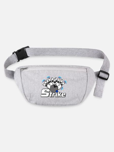 Strike Bowling - Sac banane recyclé Stanley/Stella - gris chiné - Devant