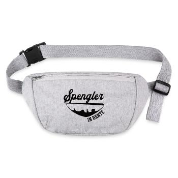 Spengler in Rente Rentenbeginn Spenglerei Chef - Stanley/Stella recycelte Gürteltasche - Grau meliert - Vorne