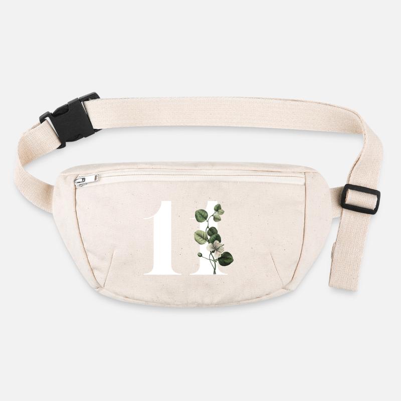 Nummer 11 Blumengrün -11. Geburtstag Blumen Stanley/Stella recycelte Gürteltasche