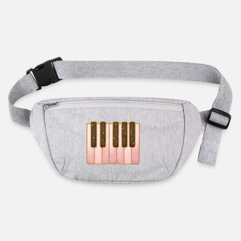 Glitter Pink Keyboard | Playing the piano Stanley/Stella recycled Hip Bag 