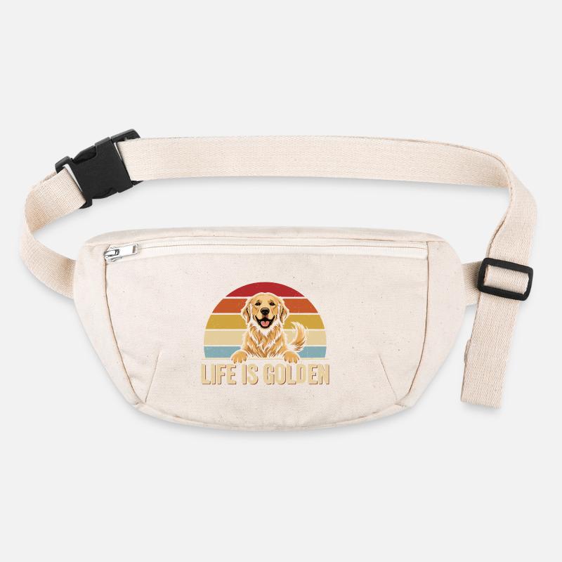 GOLDEN RETRIEVER VIBES Retro Motiv Stanley/Stella recycelte Gürteltasche