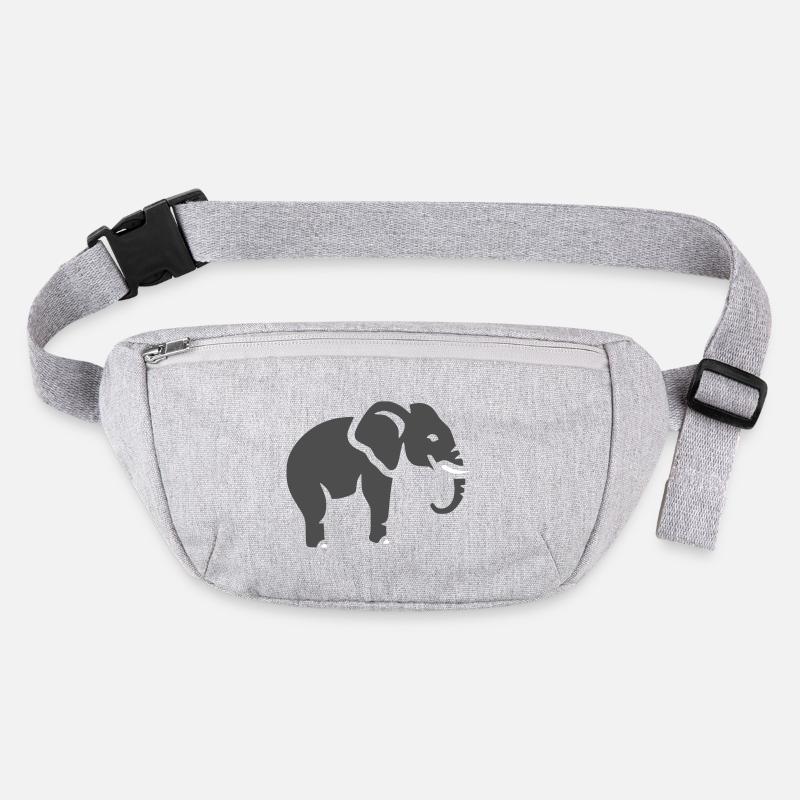 Silhouette d’éléphant Animal Afrique Sac banane recyclé Stanley/Stella