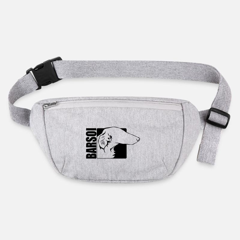 Barsoi Profil Hunde Hund Wilsigns Stanley/Stella recycelte Gürteltasche