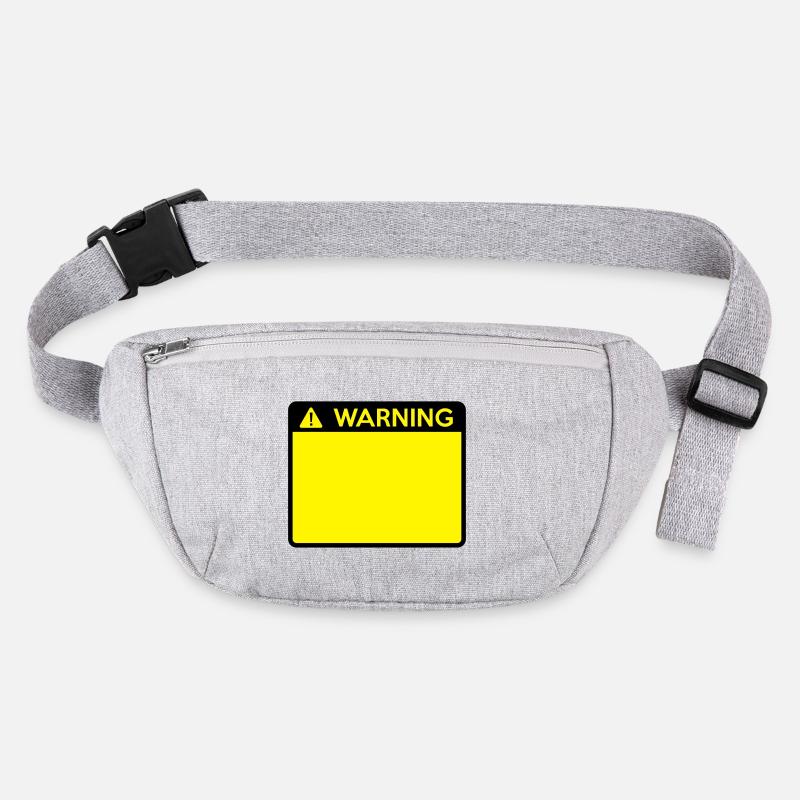 Warning Sign (2 colour) Stanley/Stella recycled Hip Bag 