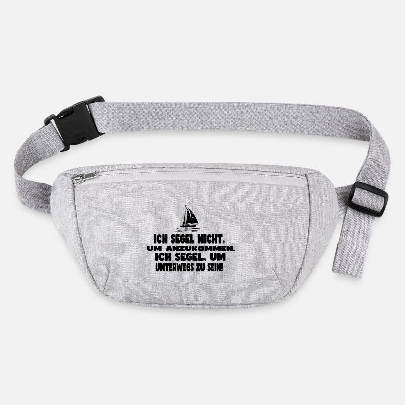 Segelboot mit Spruch Design Stanley/Stella recycelte Gürteltasche