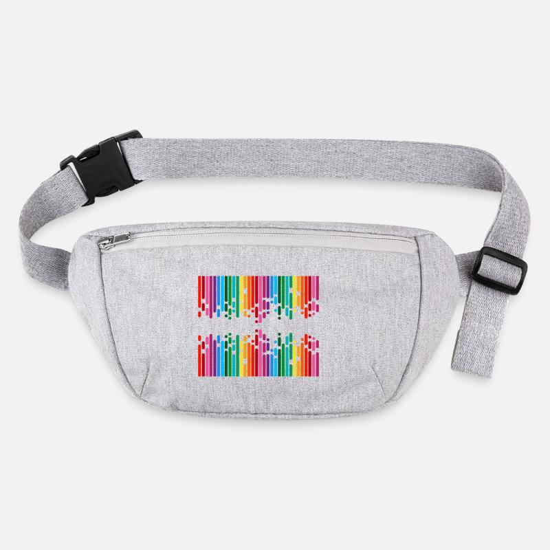 colored lines Stanley/Stella recycled Hip Bag 