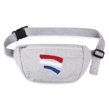 Drapeau des Pays-Bas - Rayures style pinceau - Sac banane recyclé Stanley/Stella - gris chiné - Devant